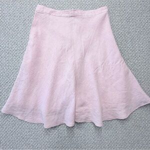 Banana Republic light spring pink-linen-A line Skirt-knee length-Women’s size 8.